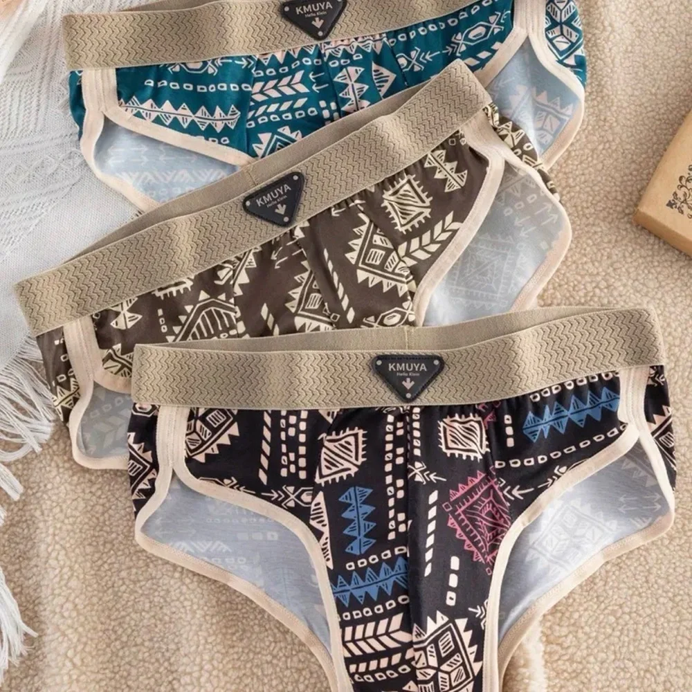 Kmuya Tribal Print Boxer Briefs Set